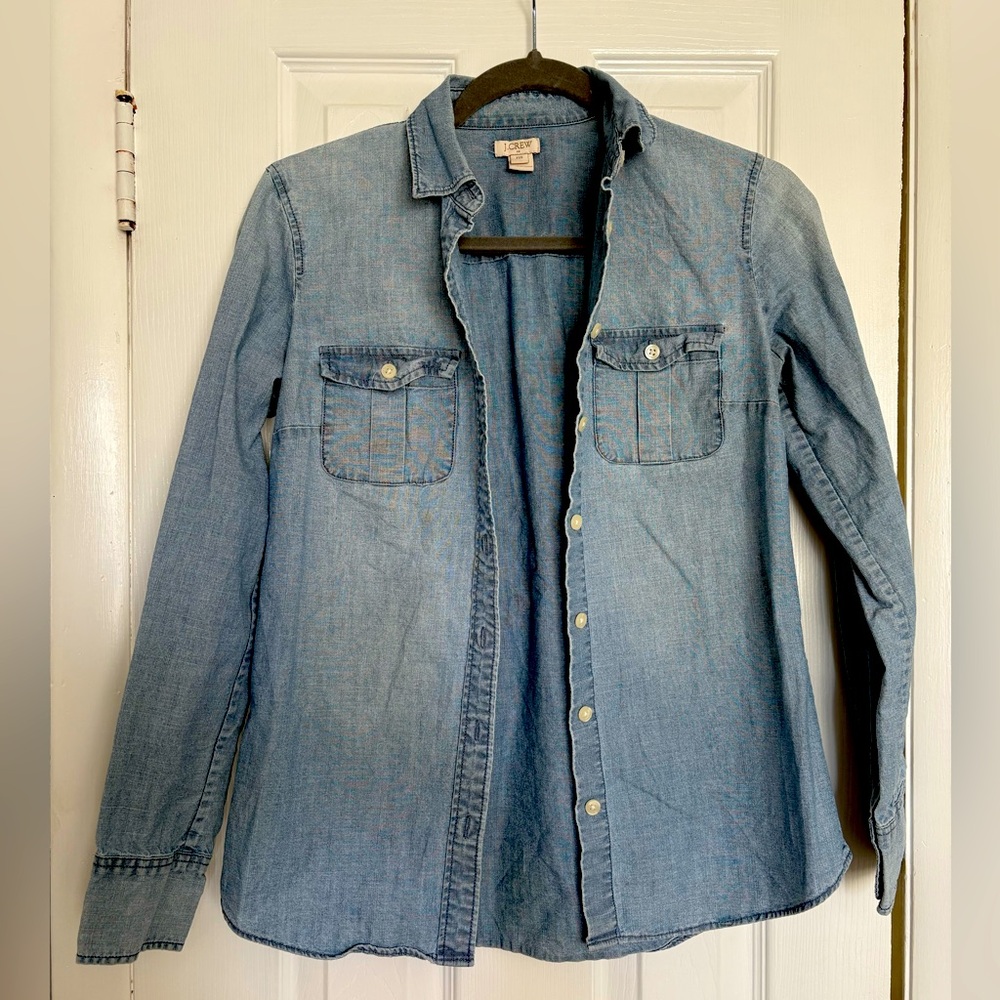 Crew Chambray top